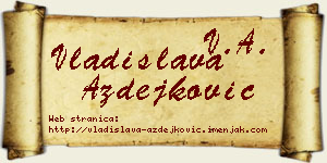 Vladislava Azdejković vizit kartica